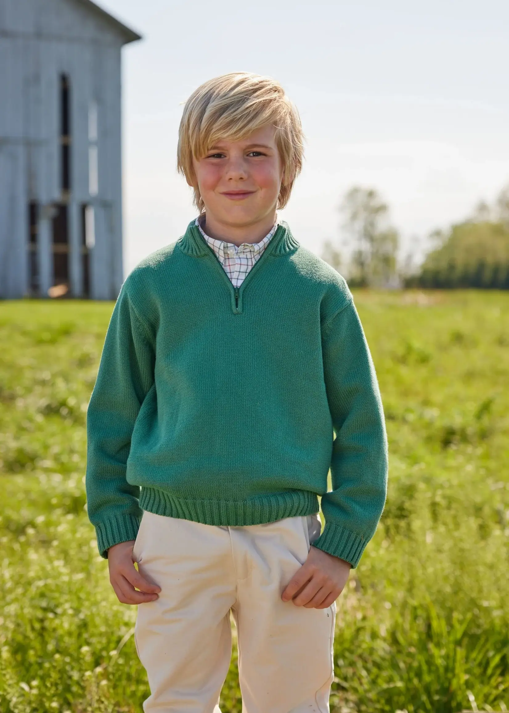 Little English Quarter Zip Sweater