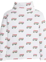 Little English Printed Turtleneck