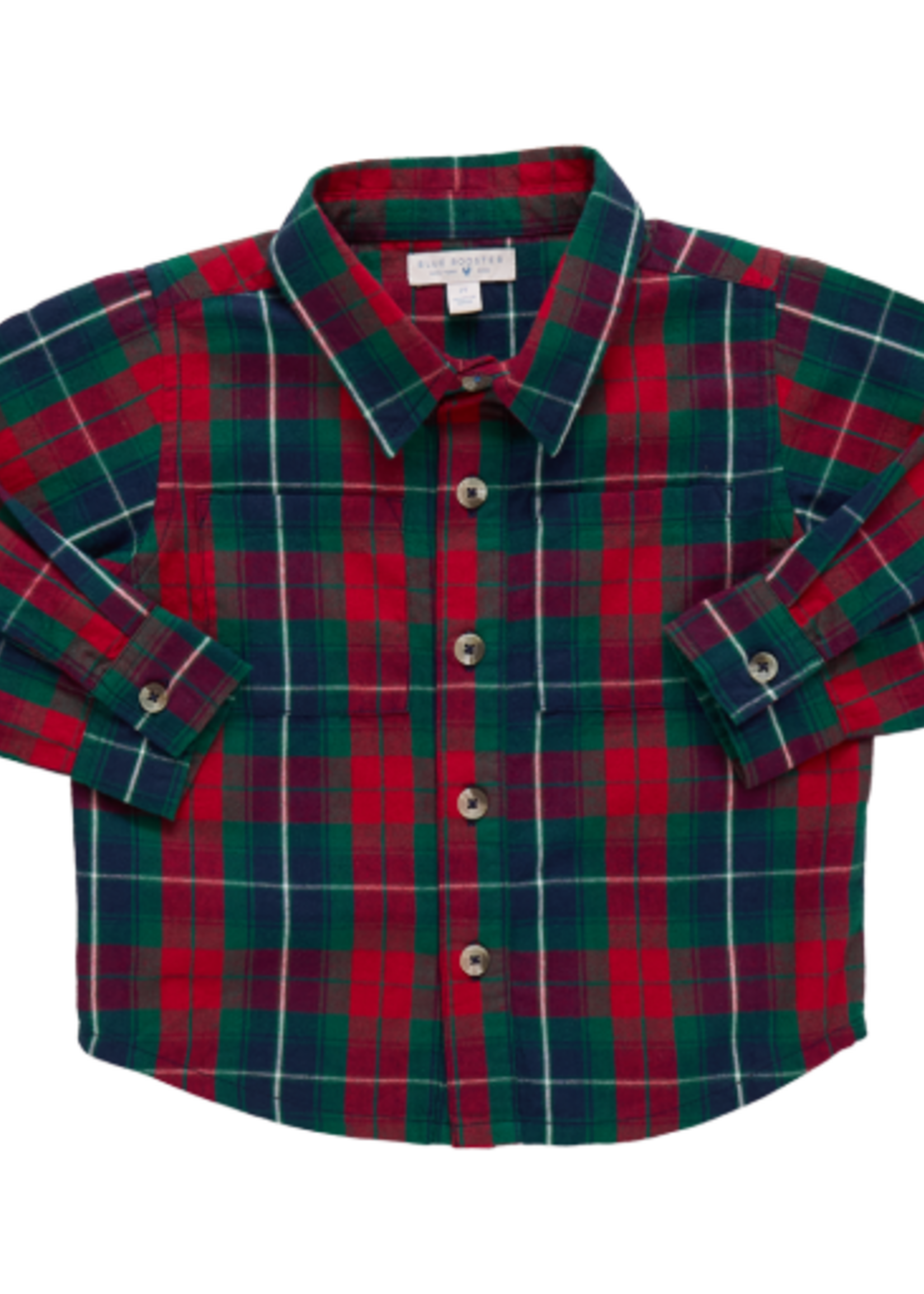 Pink Chicken boys jack shirt - red tartan