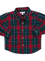 Pink Chicken boys jack shirt - red tartan