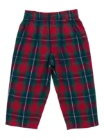 Pink Chicken baby boys jackson pant - red tartan