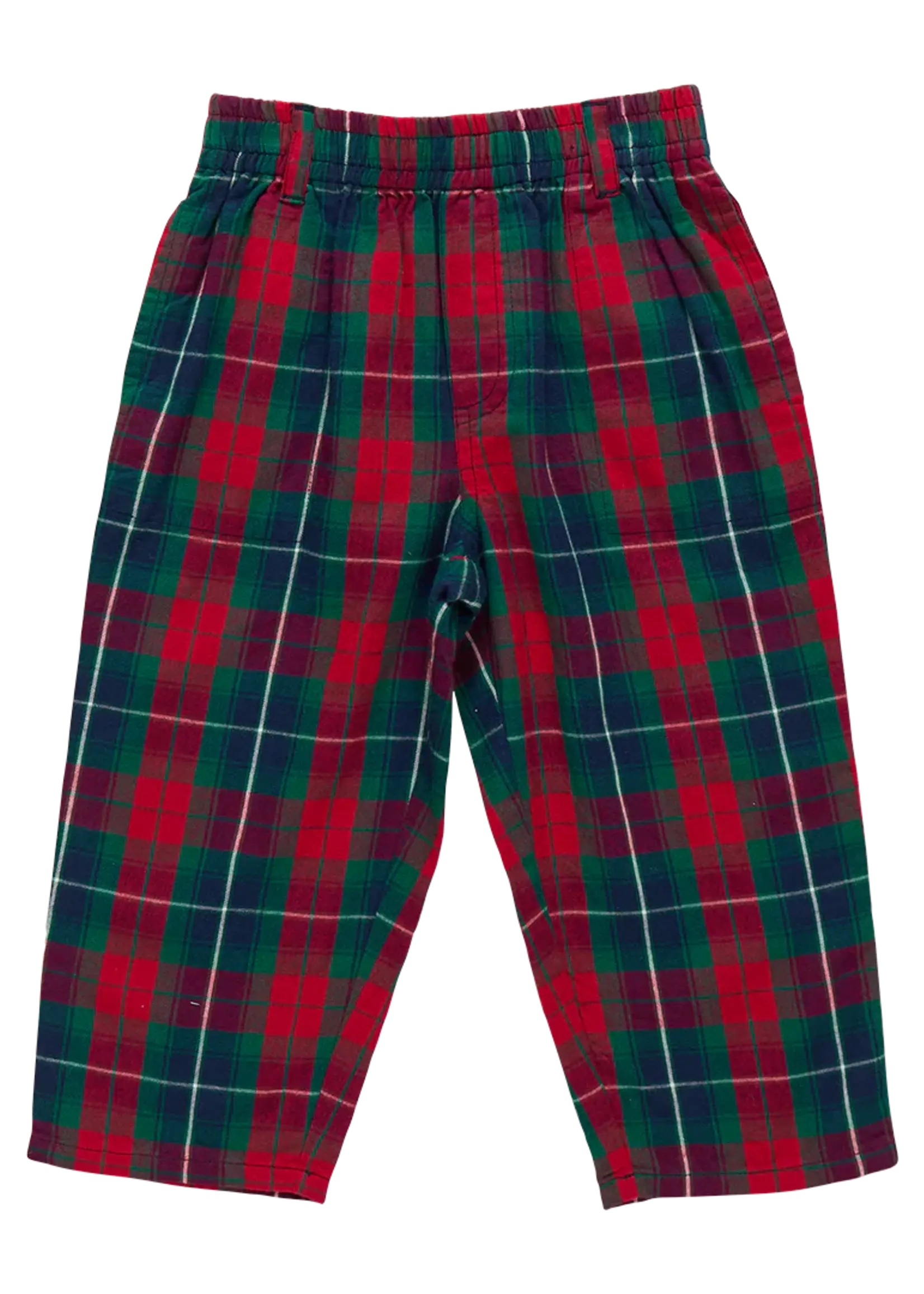 Pink Chicken baby boys jackson pant - red tartan
