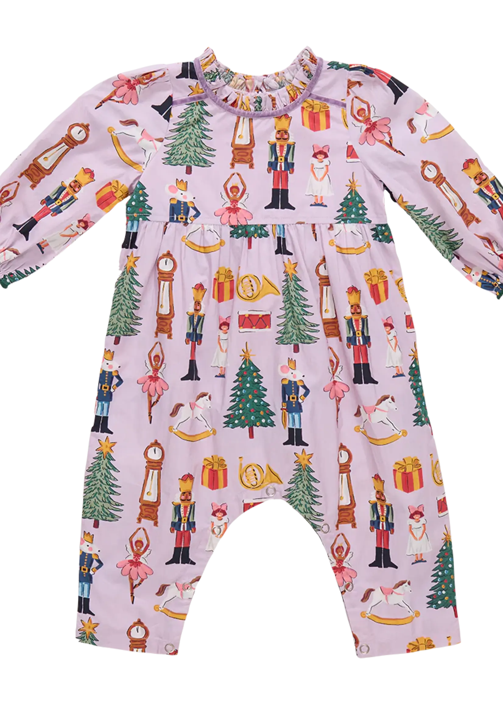 Pink Chicken baby girls charlie jumper - lavender nutcracker