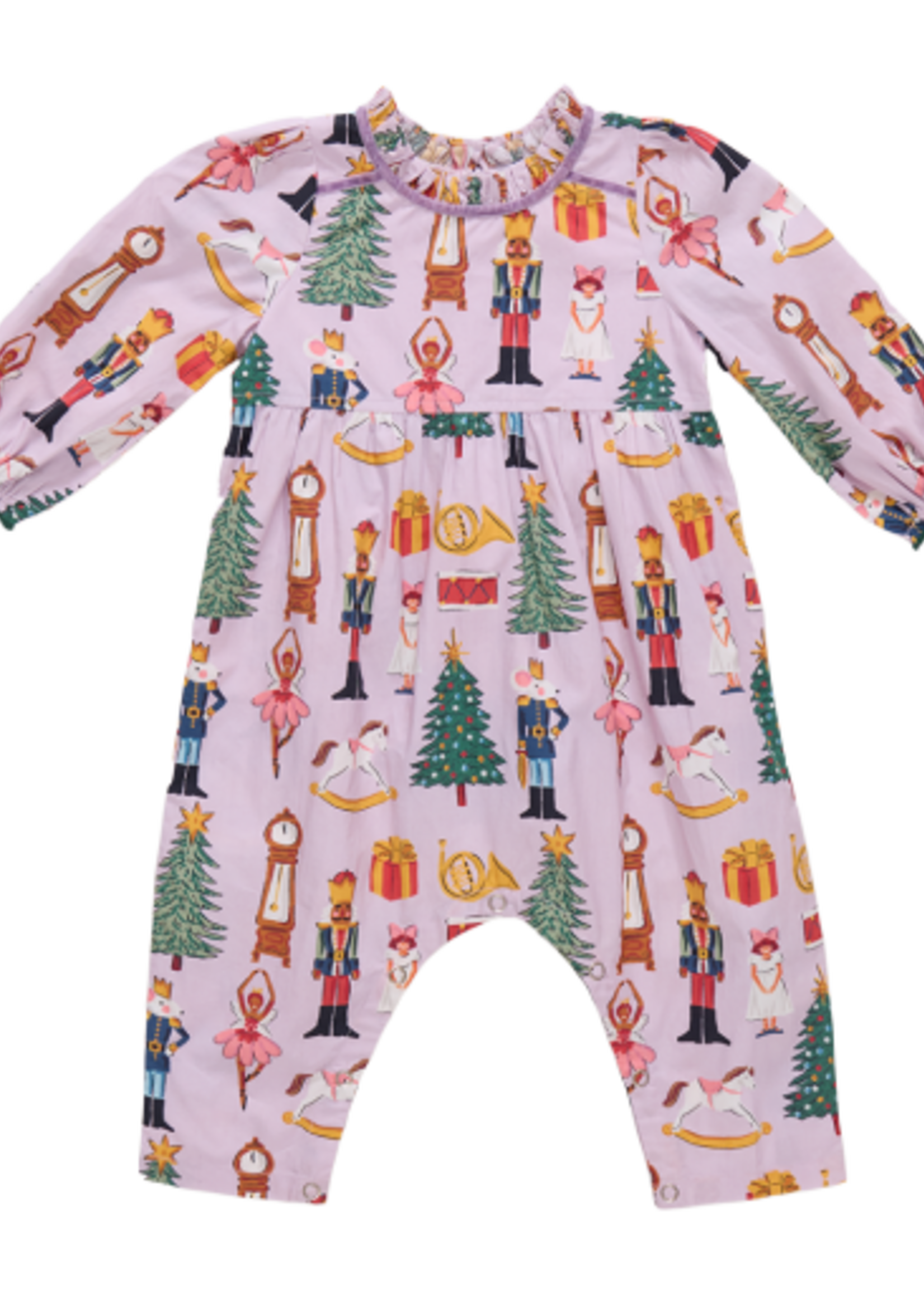 Pink Chicken baby girls charlie jumper - lavender nutcracker