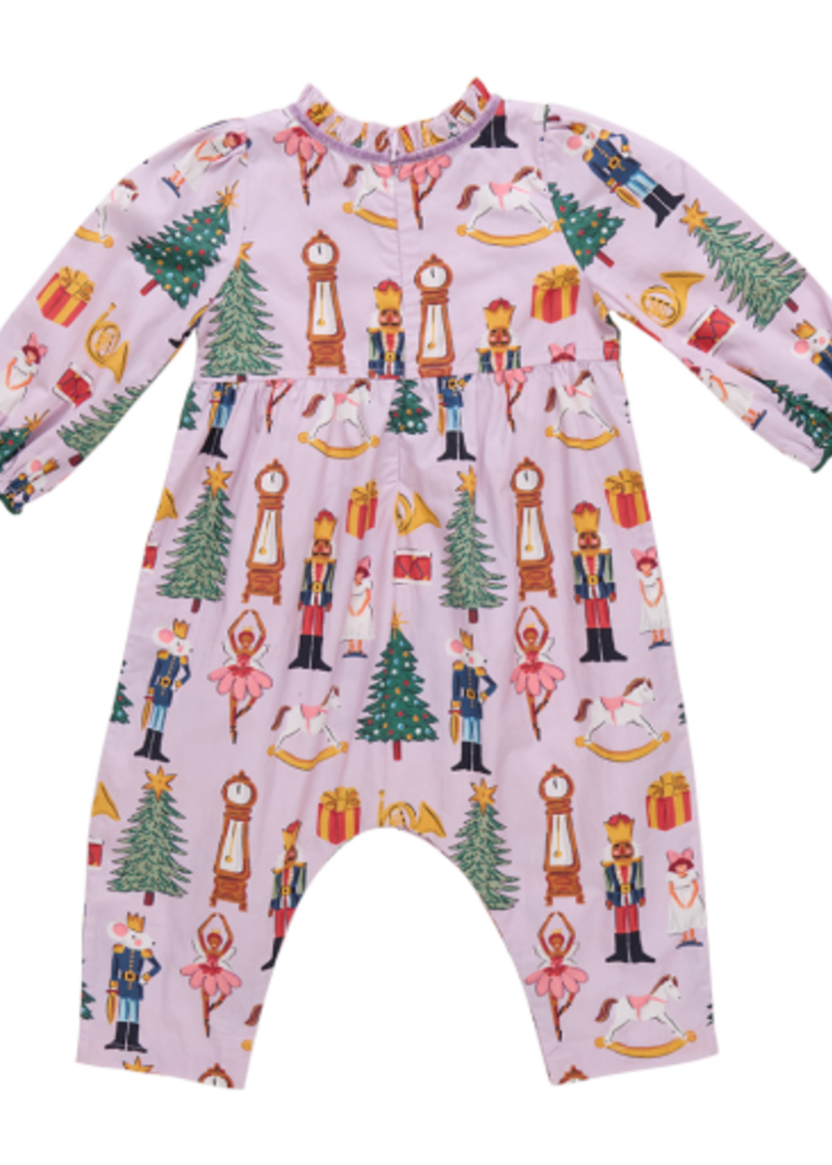 Pink Chicken baby girls charlie jumper - lavender nutcracker
