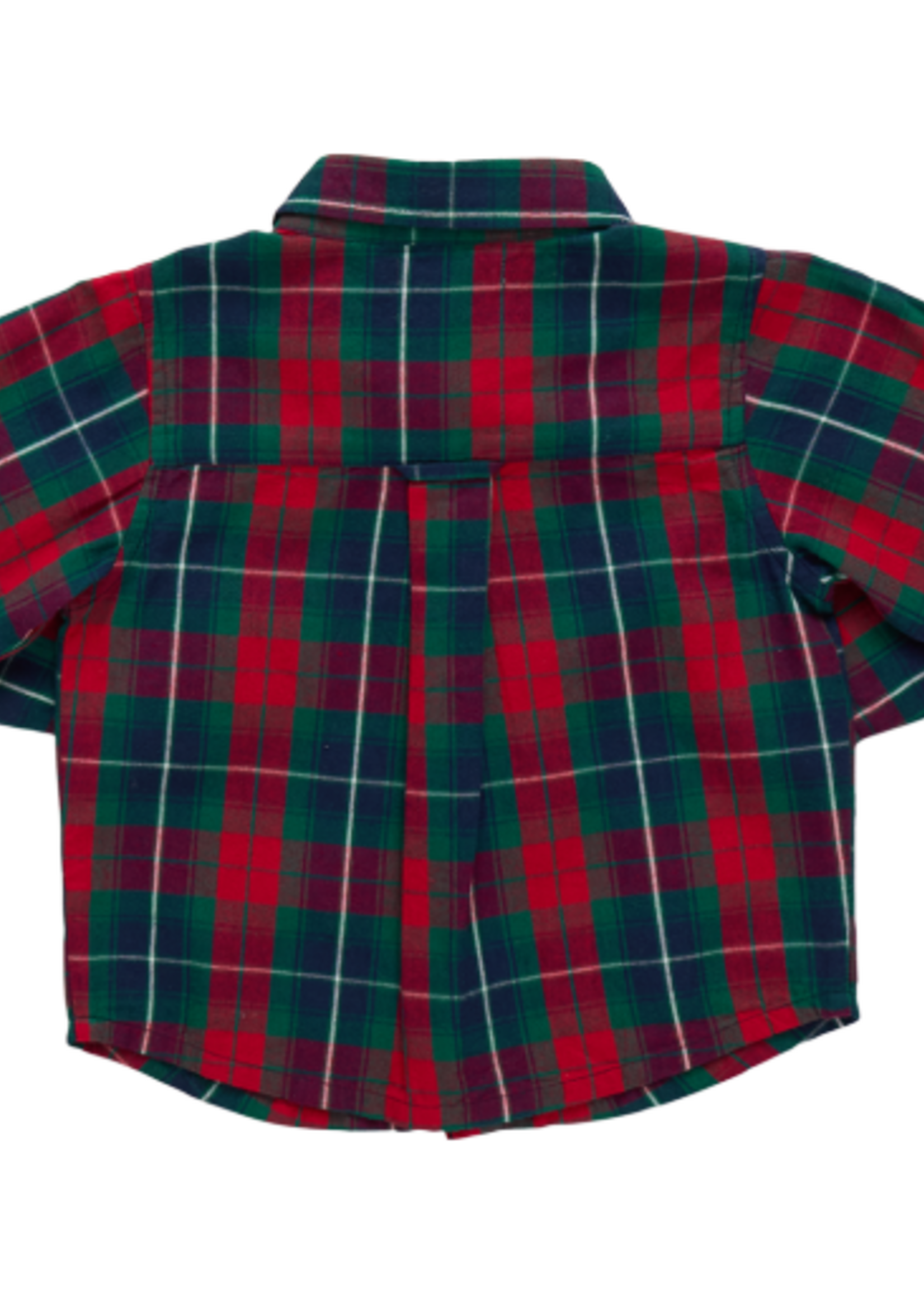 Pink Chicken boys jack shirt - red tartan