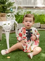 Pink Chicken baby girls hermione bubble - holly bells