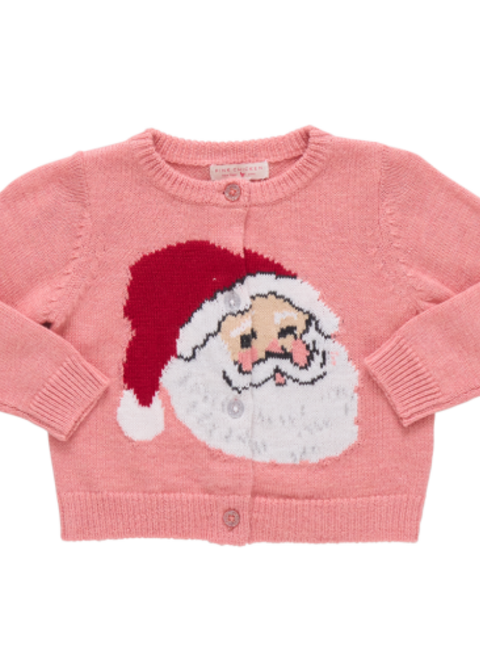 Pink Chicken baby girls maude sweater - santa