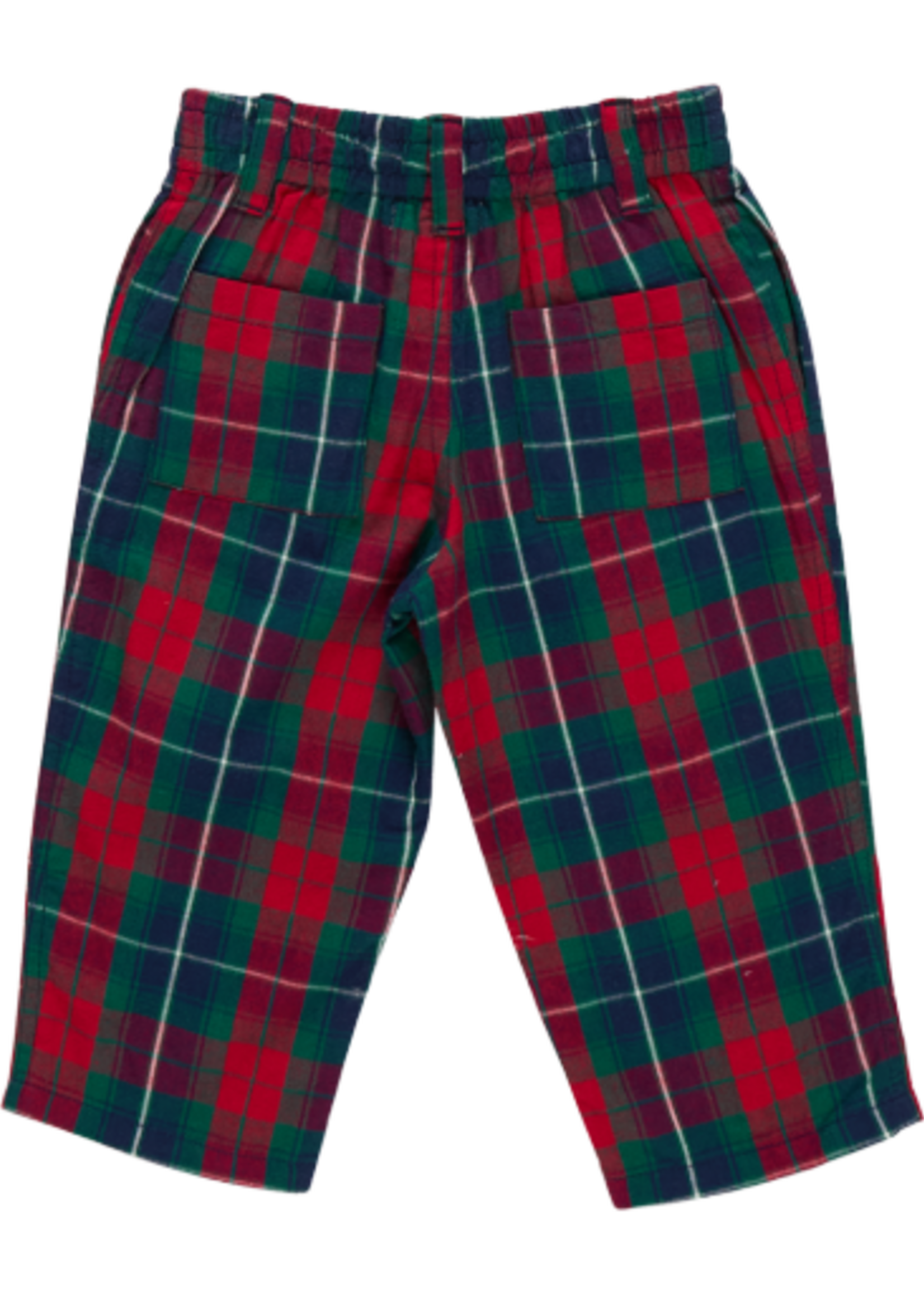 Pink Chicken baby boys jackson pant - red tartan