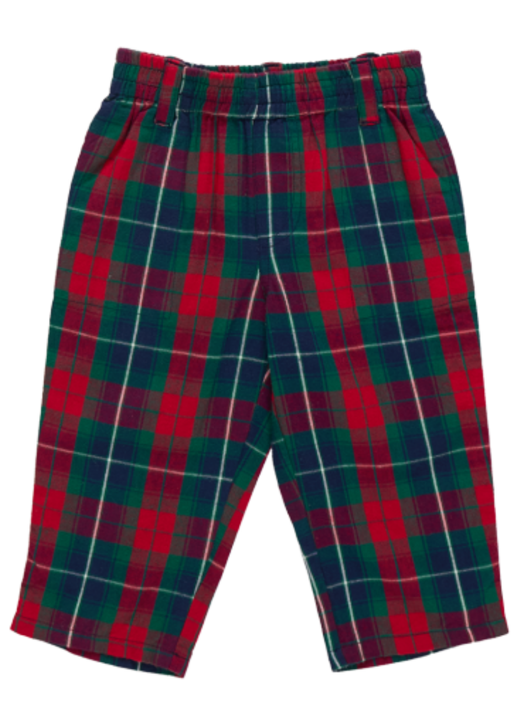 Pink Chicken baby boys jackson pant - red tartan