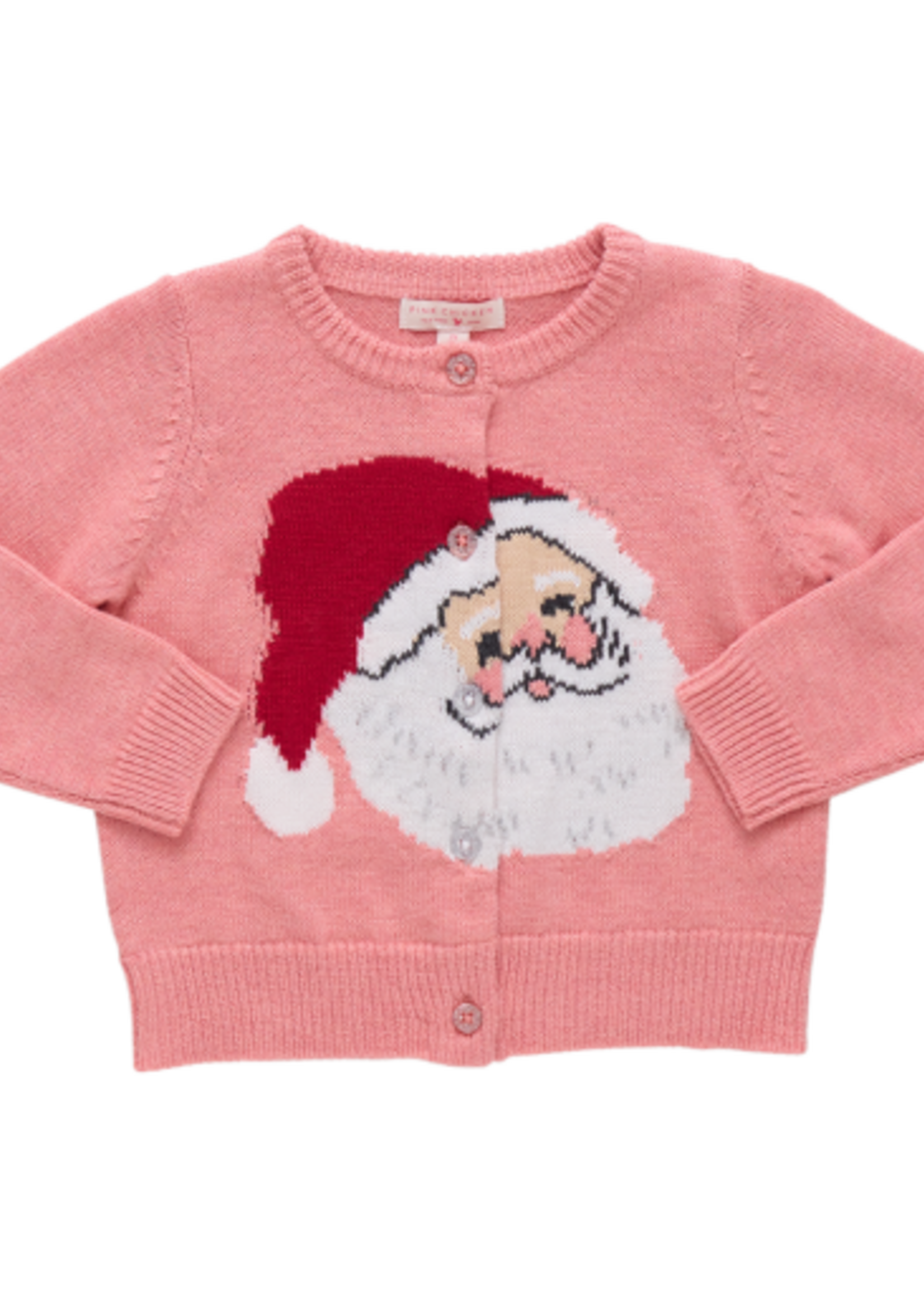 Pink Chicken girls maude sweater - santa