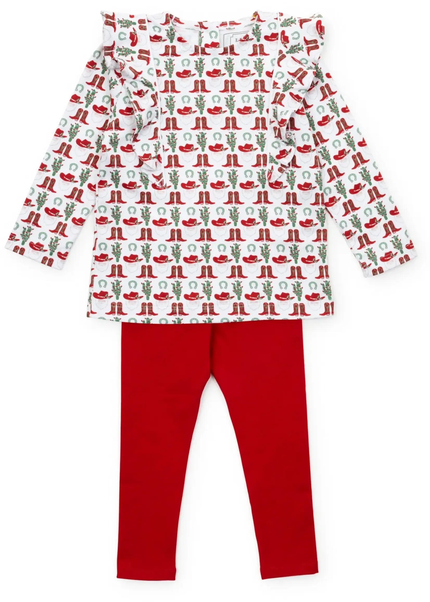 Lila + Hayes Olive Set Girls' Legging Set