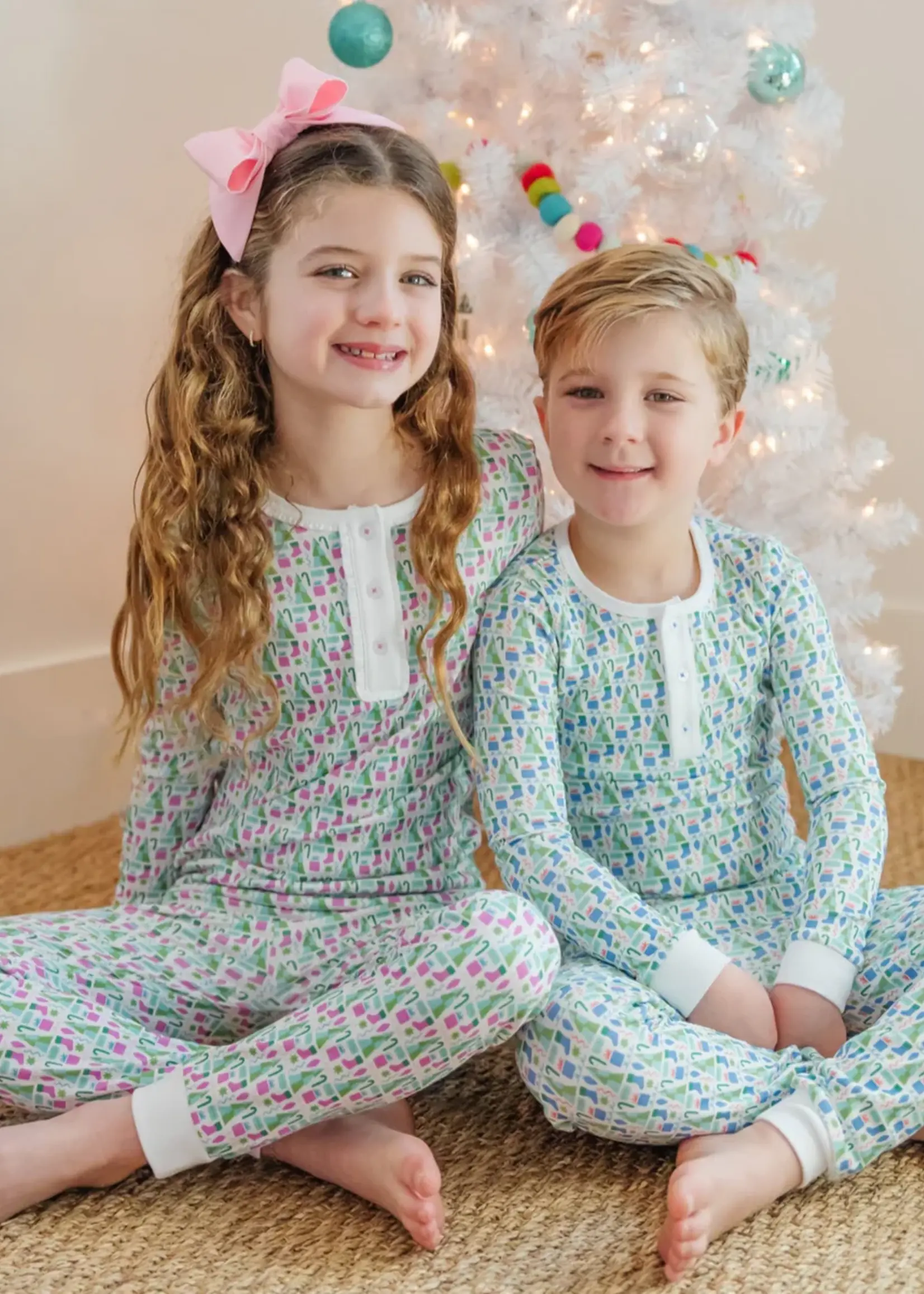 Lila + Hayes Alden Girls' Pajama Pant Set