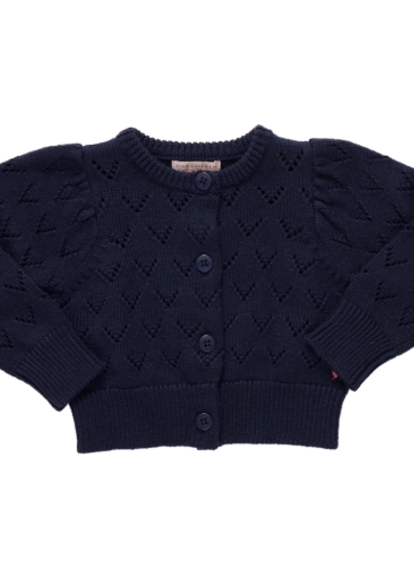 Pink Chicken girls connie sweater - navy