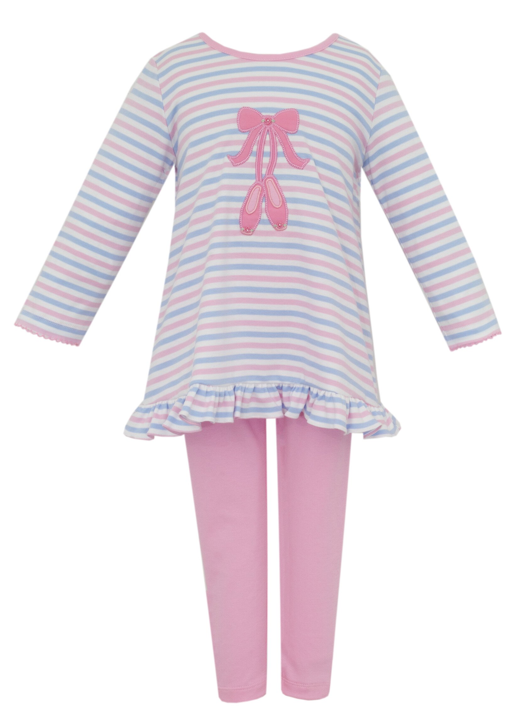 Claire and Charlie Ballet Stripe Tunic set L/S