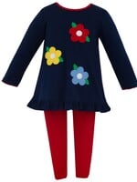 Claire and Charlie Flowers Tunic set L/S