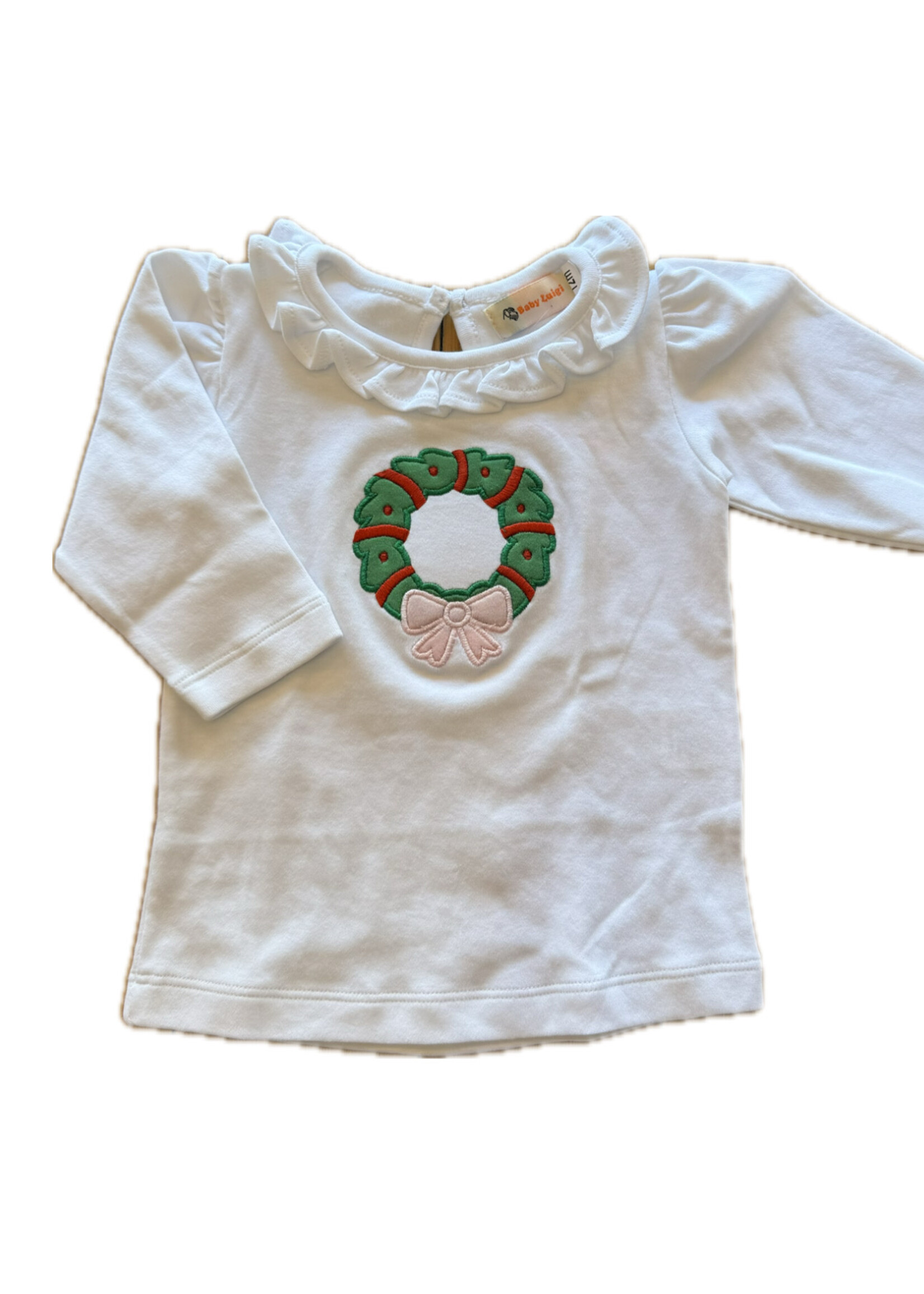 Luigi Kids Girls L/S X-mas Wreath T-Shirt