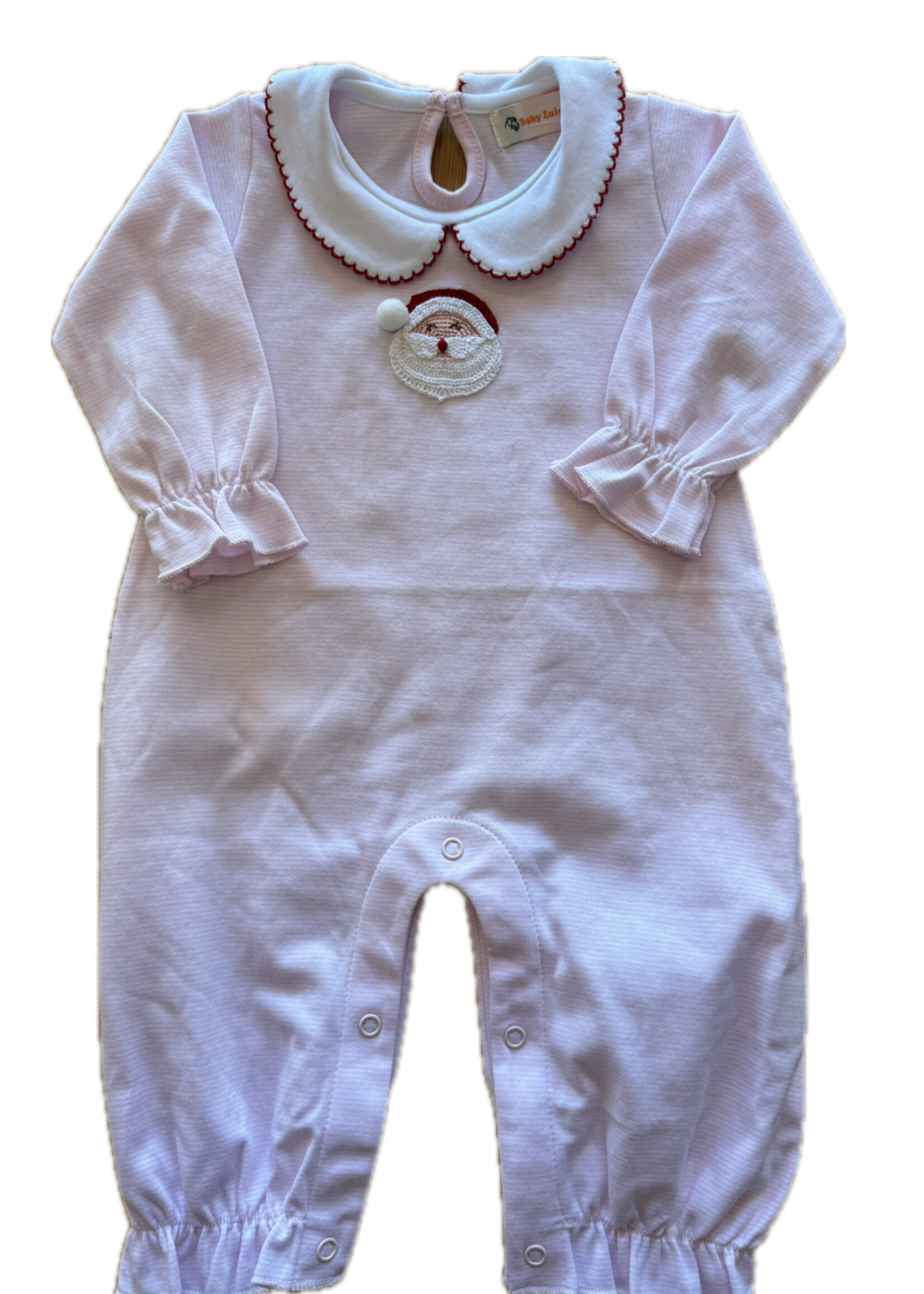 Luigi Kids Crochet Santa Head Romper