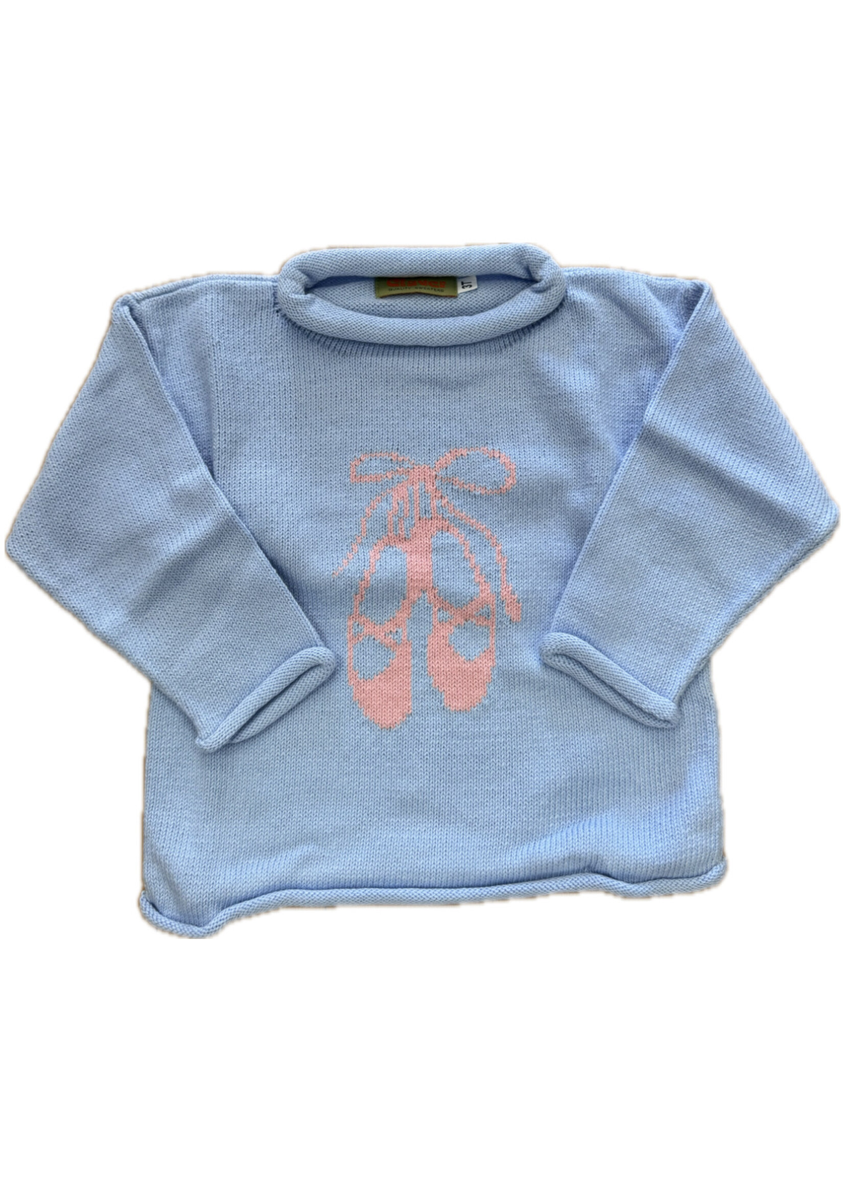 Luigi Kids Roll Neck Ballet Slippers