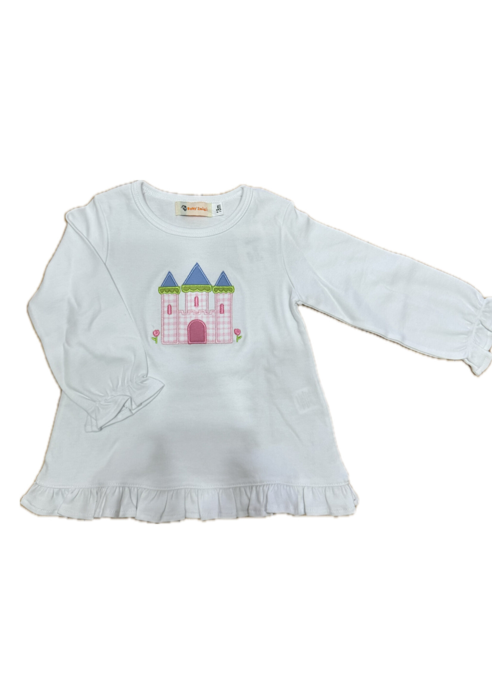Luigi Kids Girls L/S Castle T-Shirt