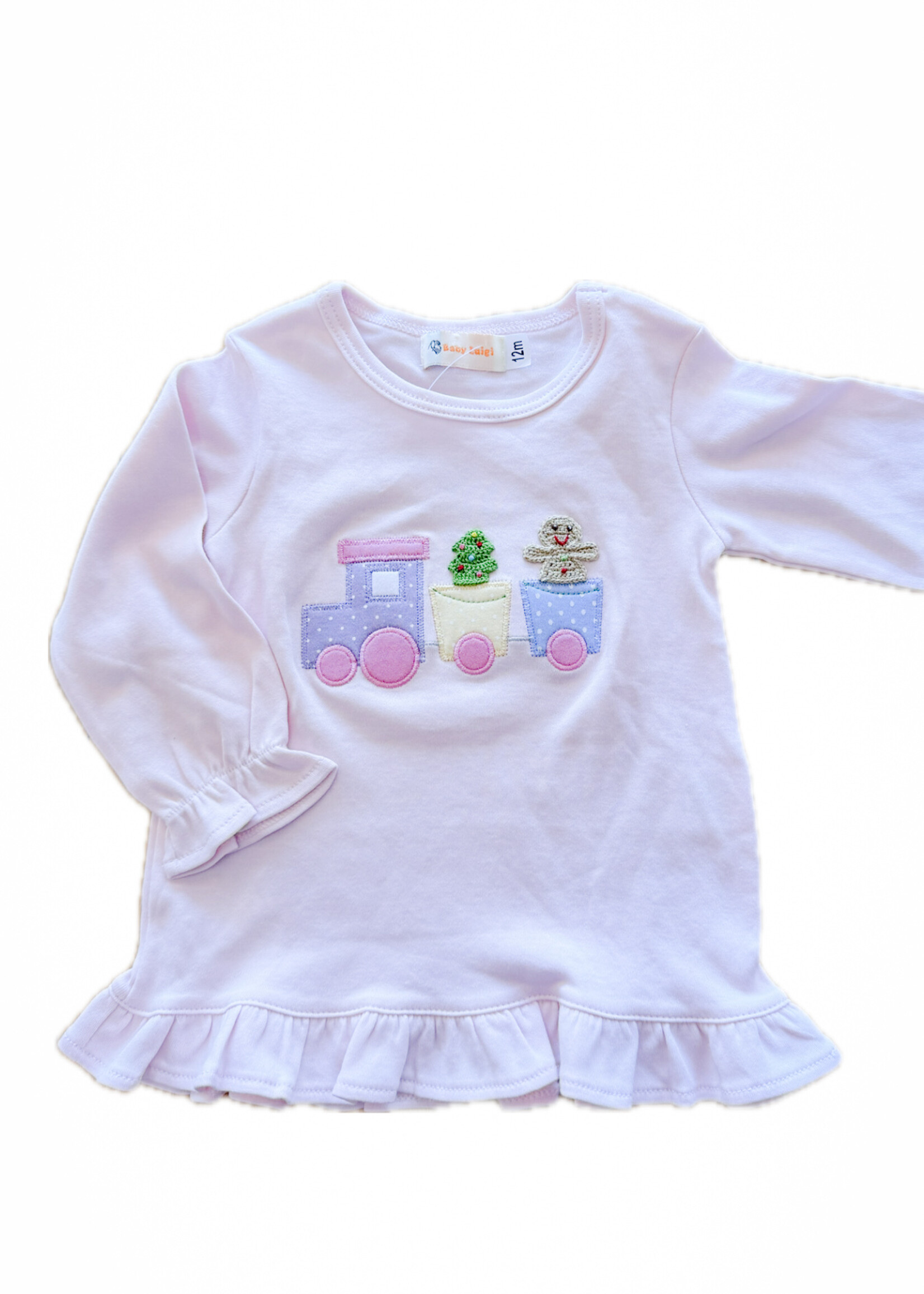 Luigi Kids Girls L/S X-mas Train T-Shirt