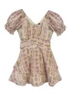 Katie J NYC DELILAH PRINTED DRESS