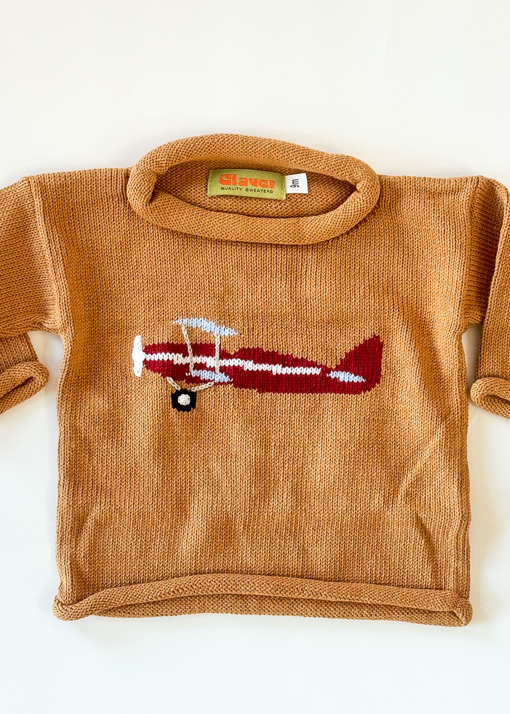 Luigi Kids Roll Neck Stearman Plane