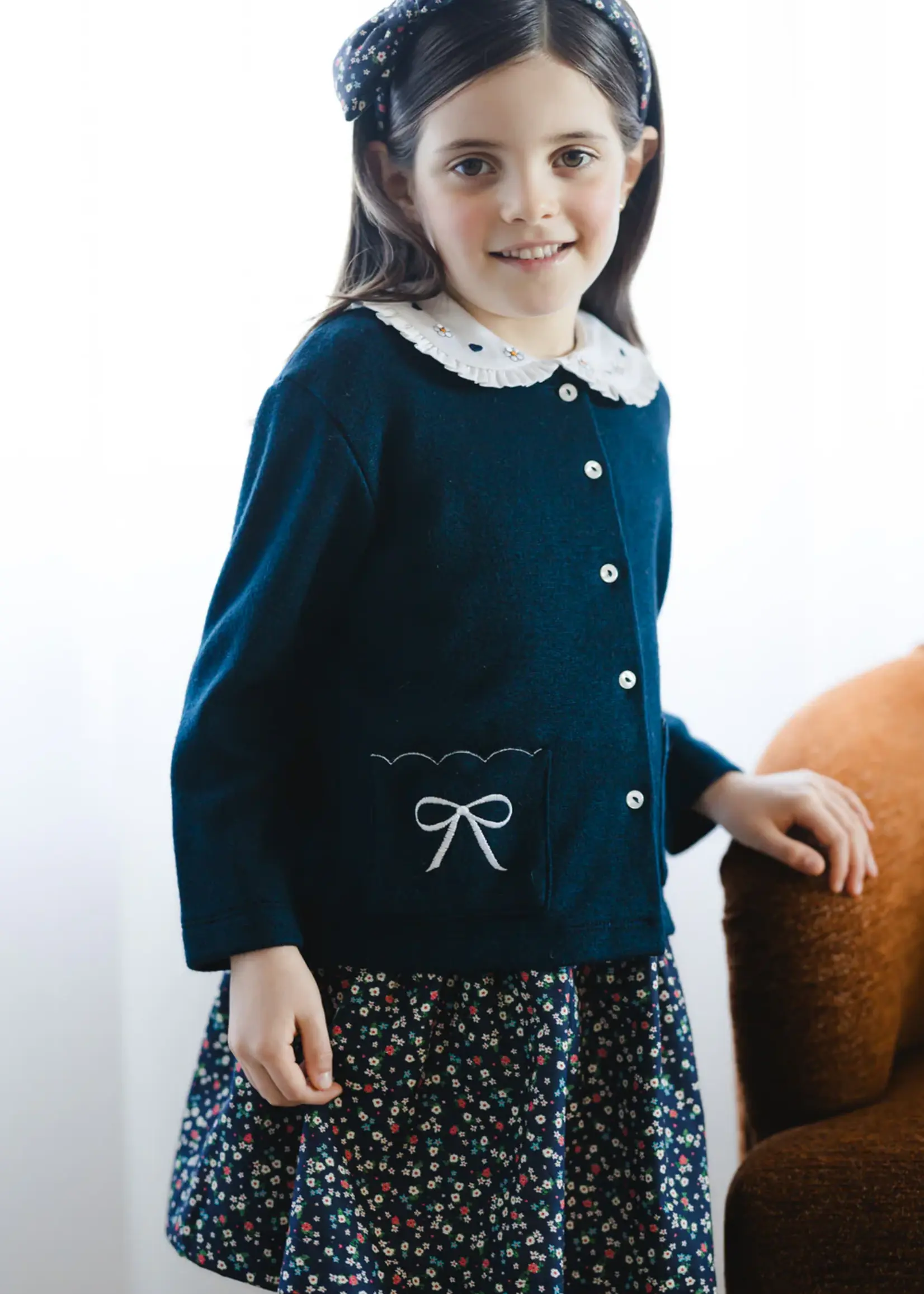 Sal & Pimenta Pocket Bows Cardigan