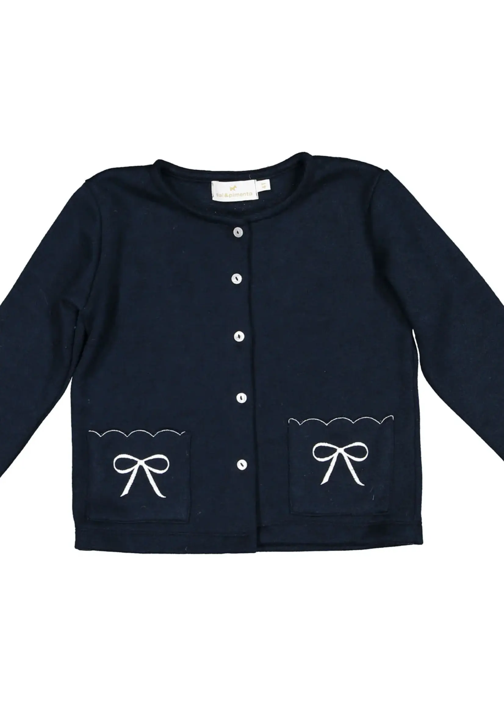 Sal & Pimenta Pocket Bows Cardigan
