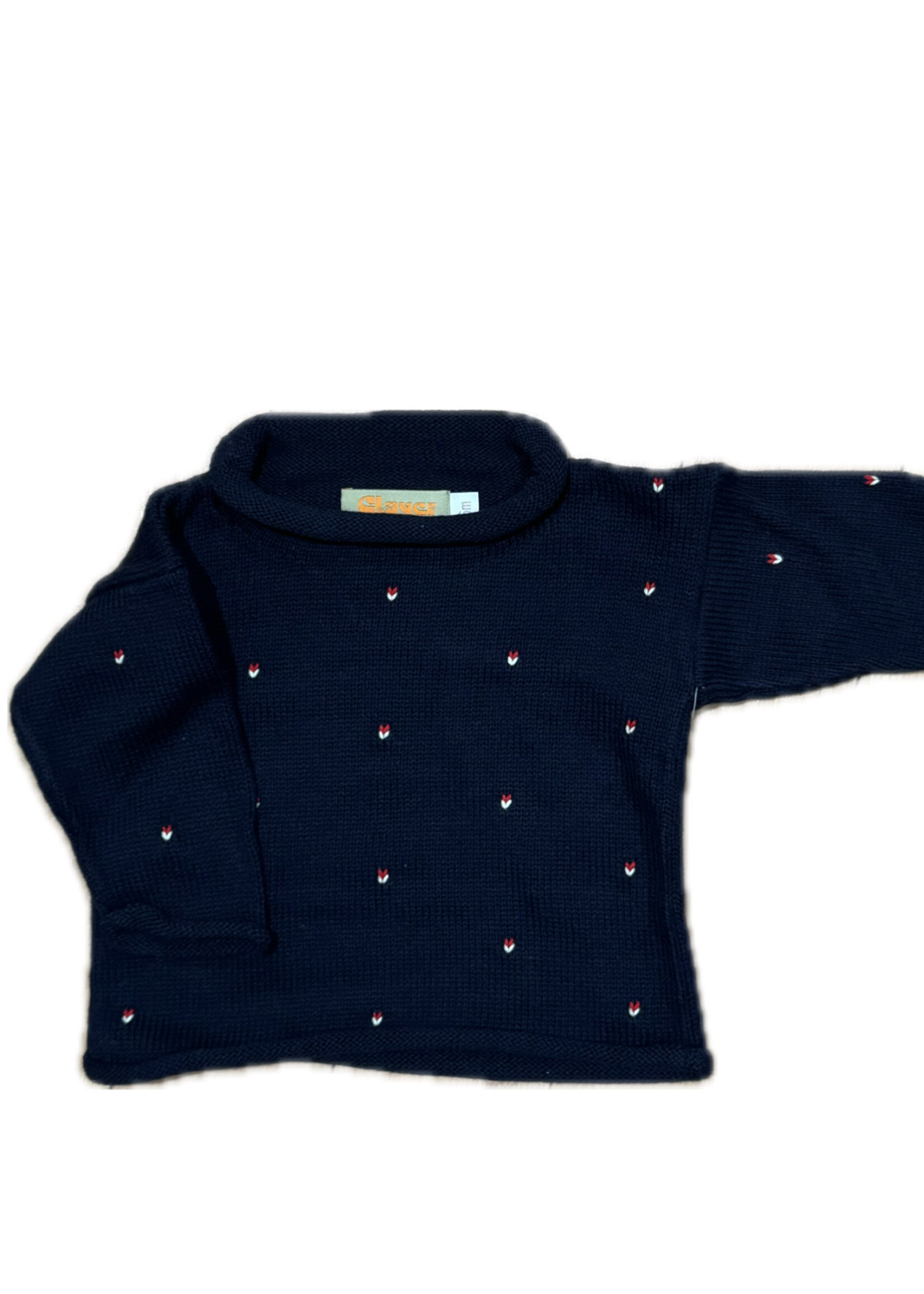 Luigi Kids Roll Neck Rosebuds All-Over