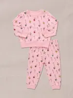Pink Chicken baby jax jogger set - mini candy cane