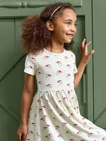 Pink Chicken sunny dress - mini santa