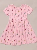 Pink Chicken sunny dress - mini candy canes