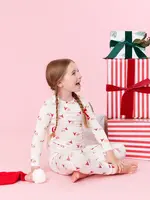 Pink Chicken kids bamboo pj set