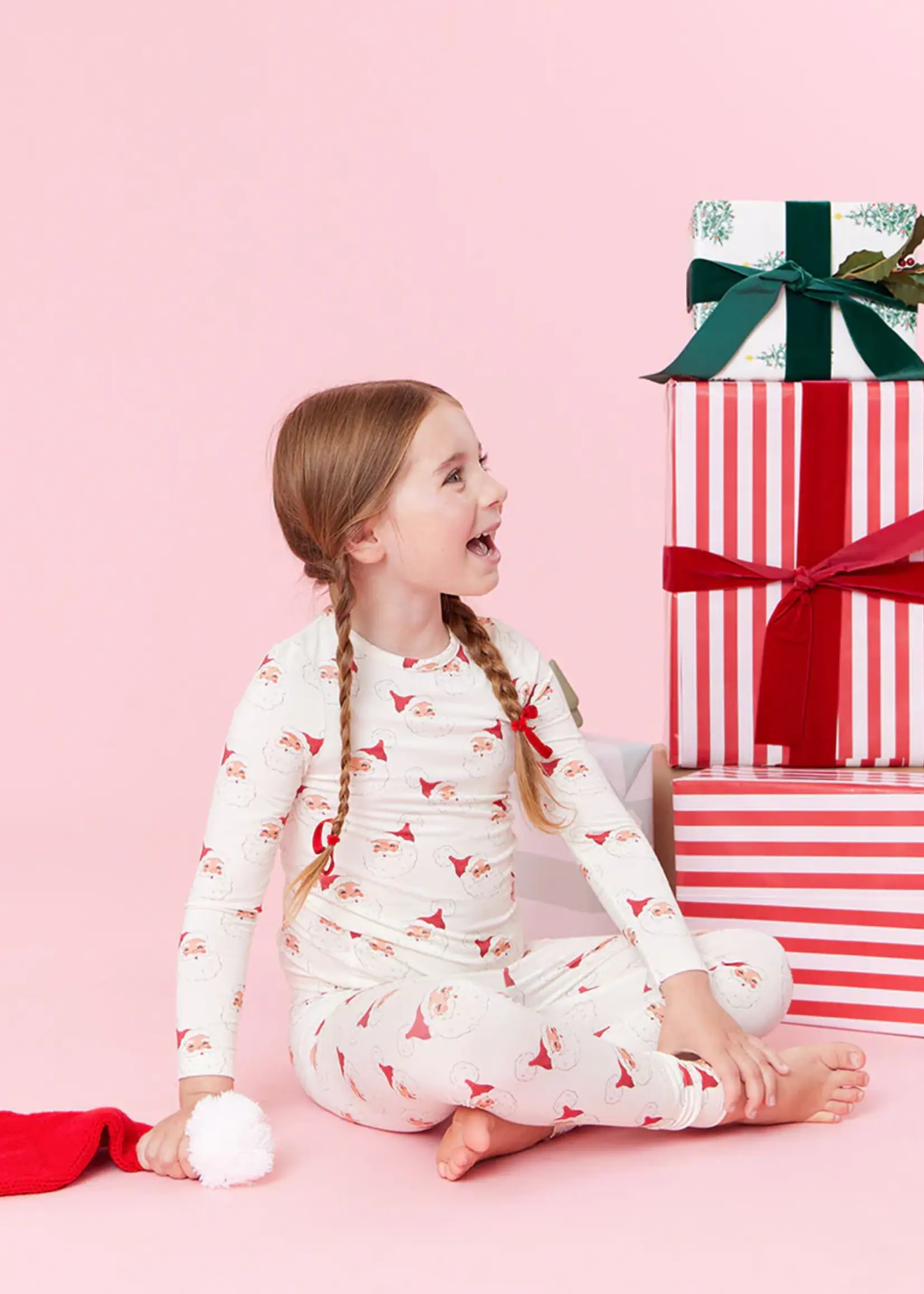 Pink Chicken kids bamboo pj set