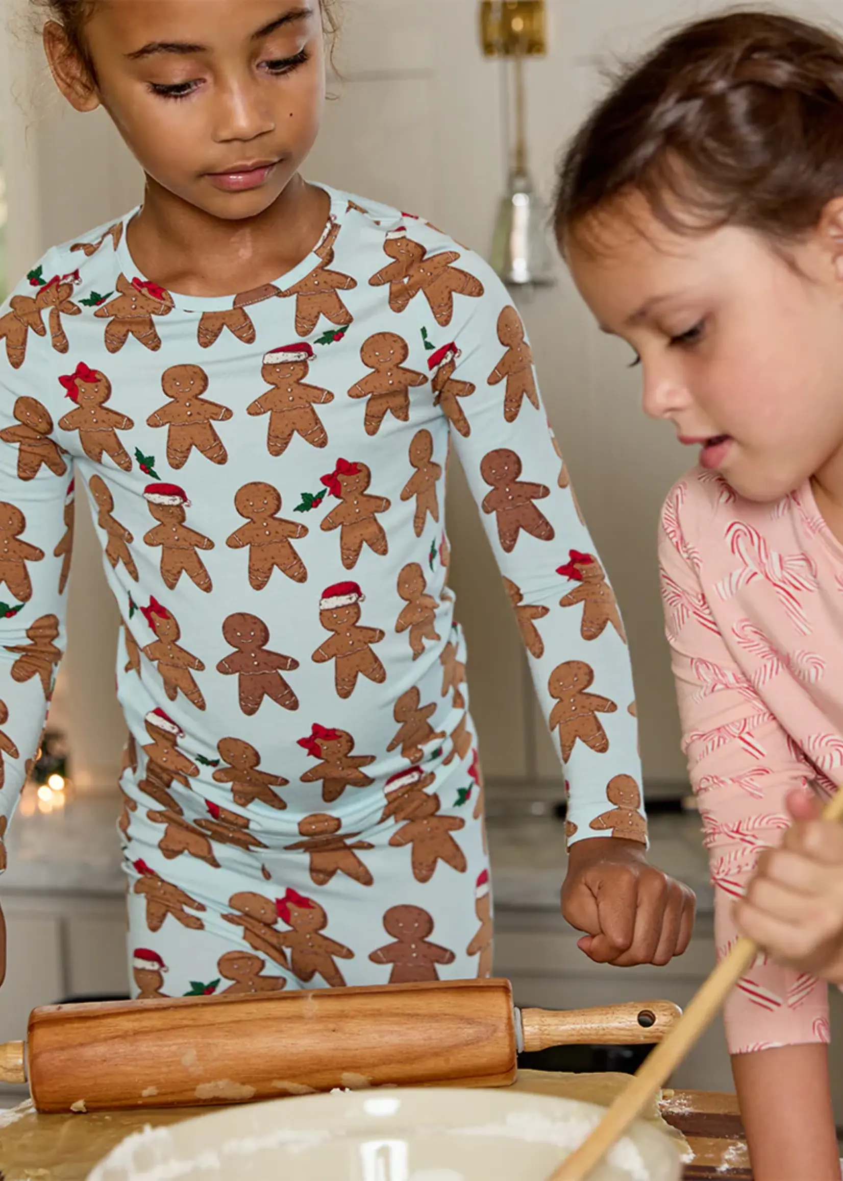 Pink Chicken kids bamboo pj set