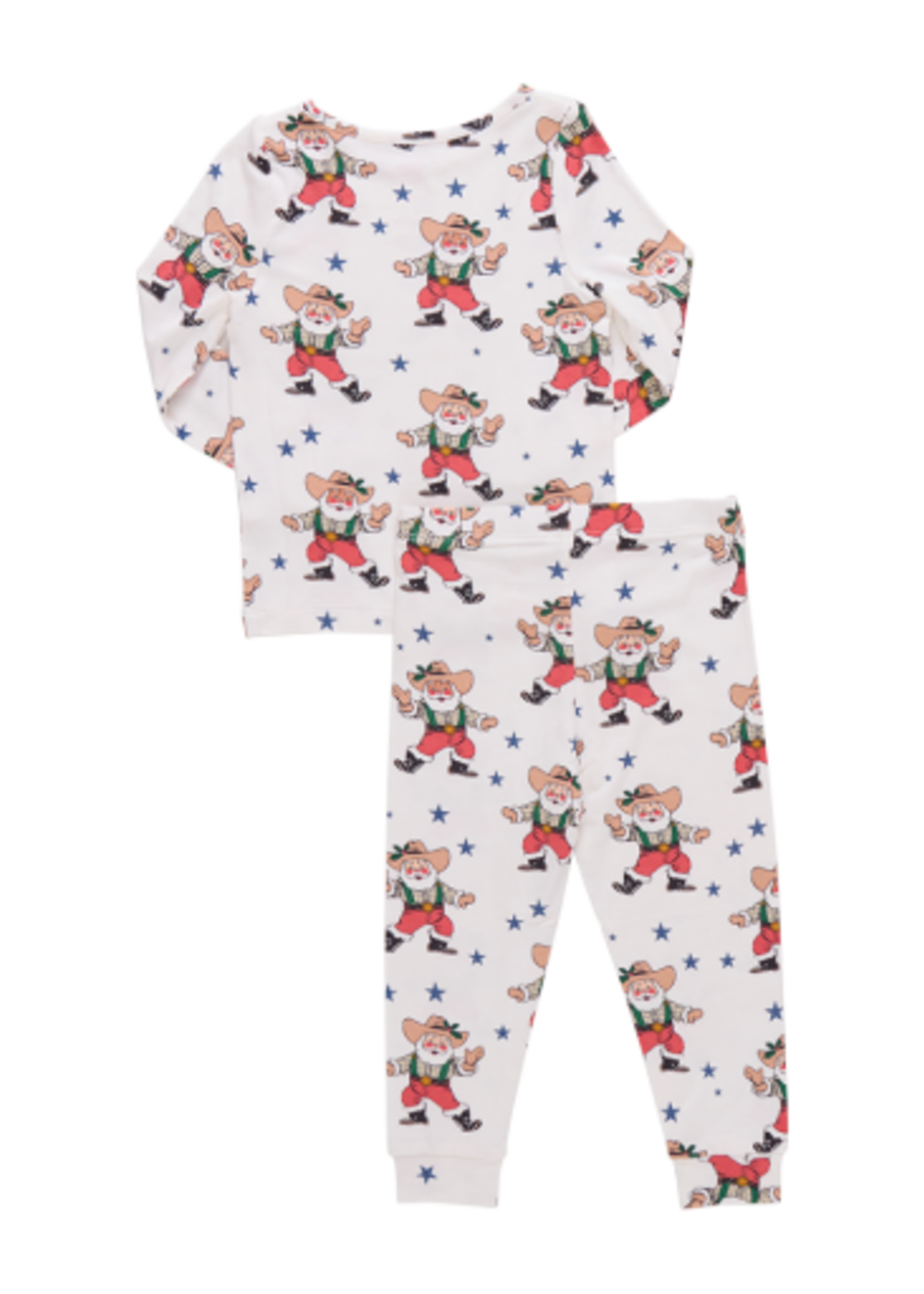 Pink Chicken kids bamboo pj set - western santas