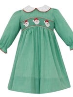 Petit Bebe SANTA FACE GIRL Dress L/S