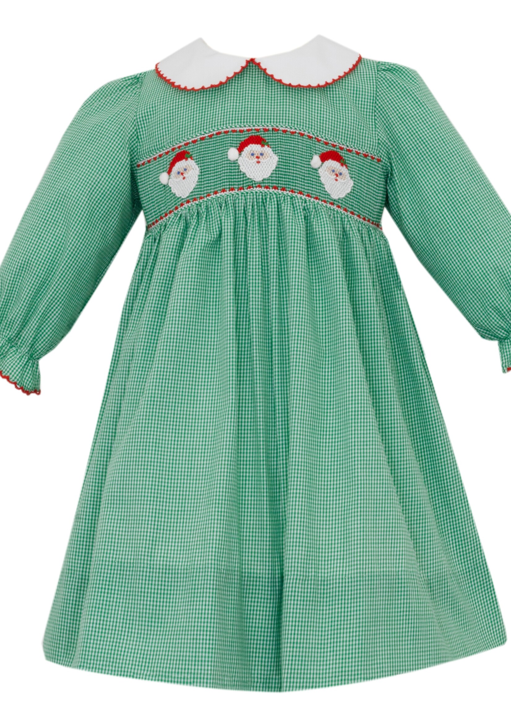 Petit Bebe SANTA FACE GIRL Dress L/S