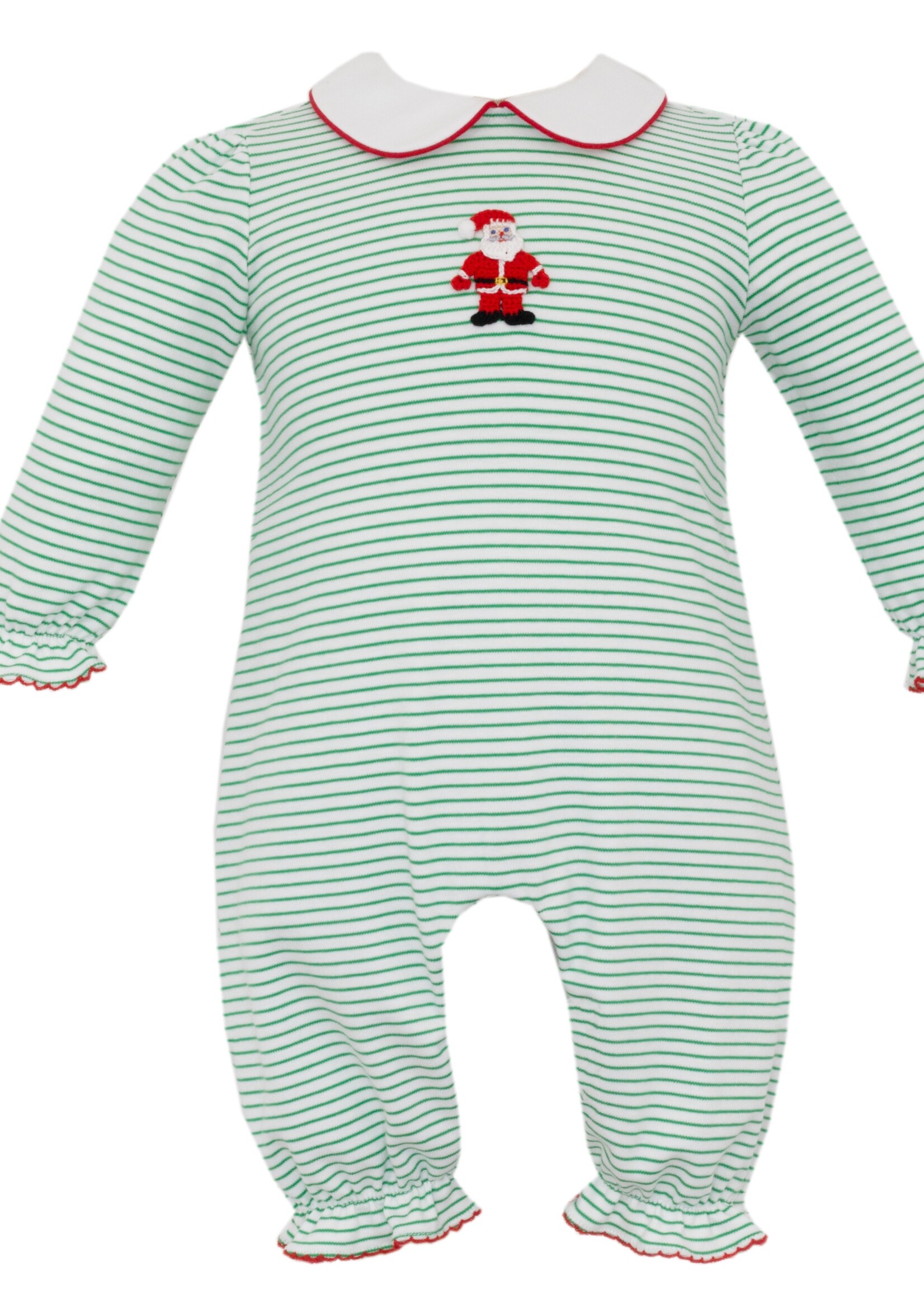 Petit Bebe Santa Girl Knit long romper