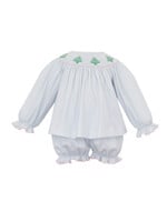 Petit Bebe Xmas Tree Girls Bloomer set