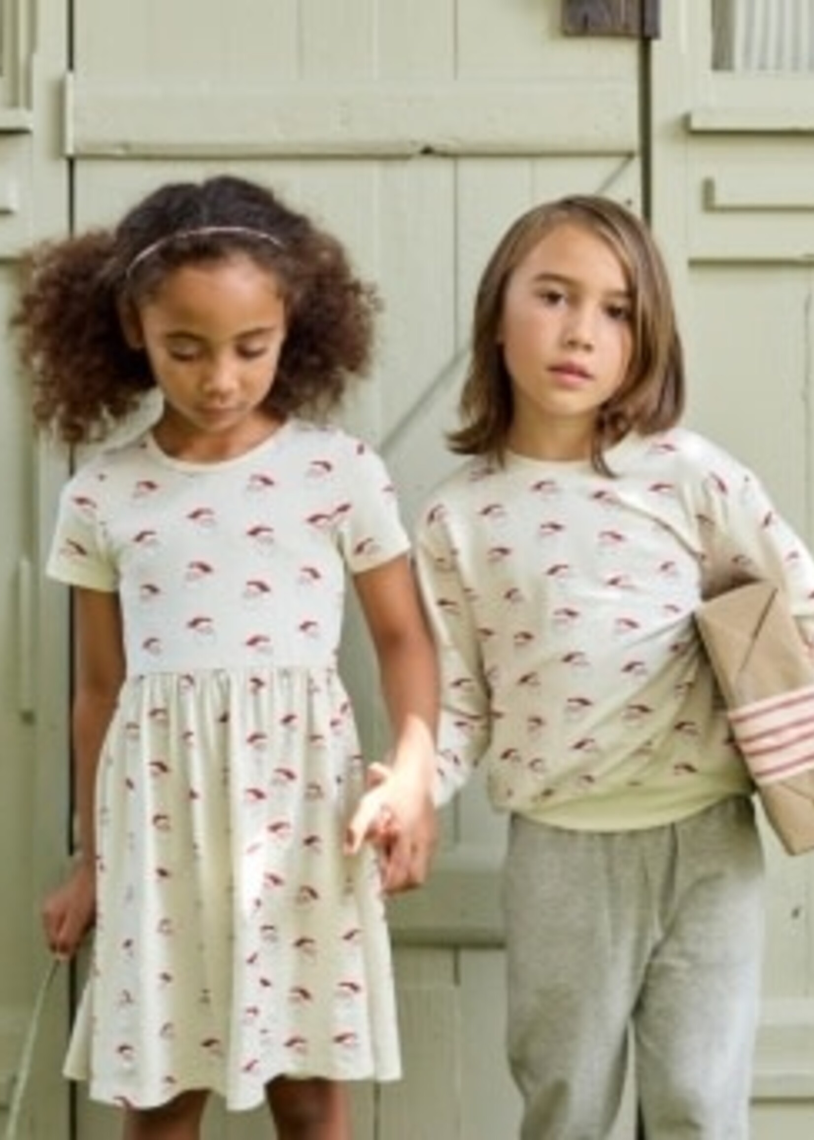 Pink Chicken play sweatshirt - mini santa