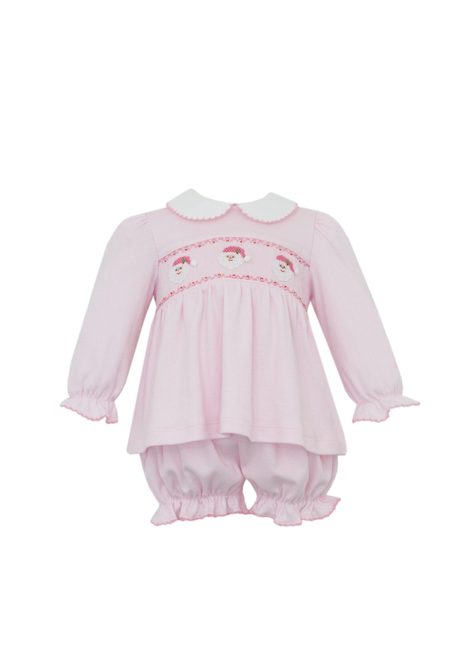 Petit Bebe SANTA FACE GIRL Bloomer Set