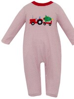Claire and Charlie TRACTOR WITH TREE Long Romper