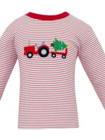 Claire and Charlie TRACTOR WITH TREE Boy T-Shirt L/S