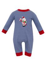 Claire and Charlie Santa Boys Long Romper