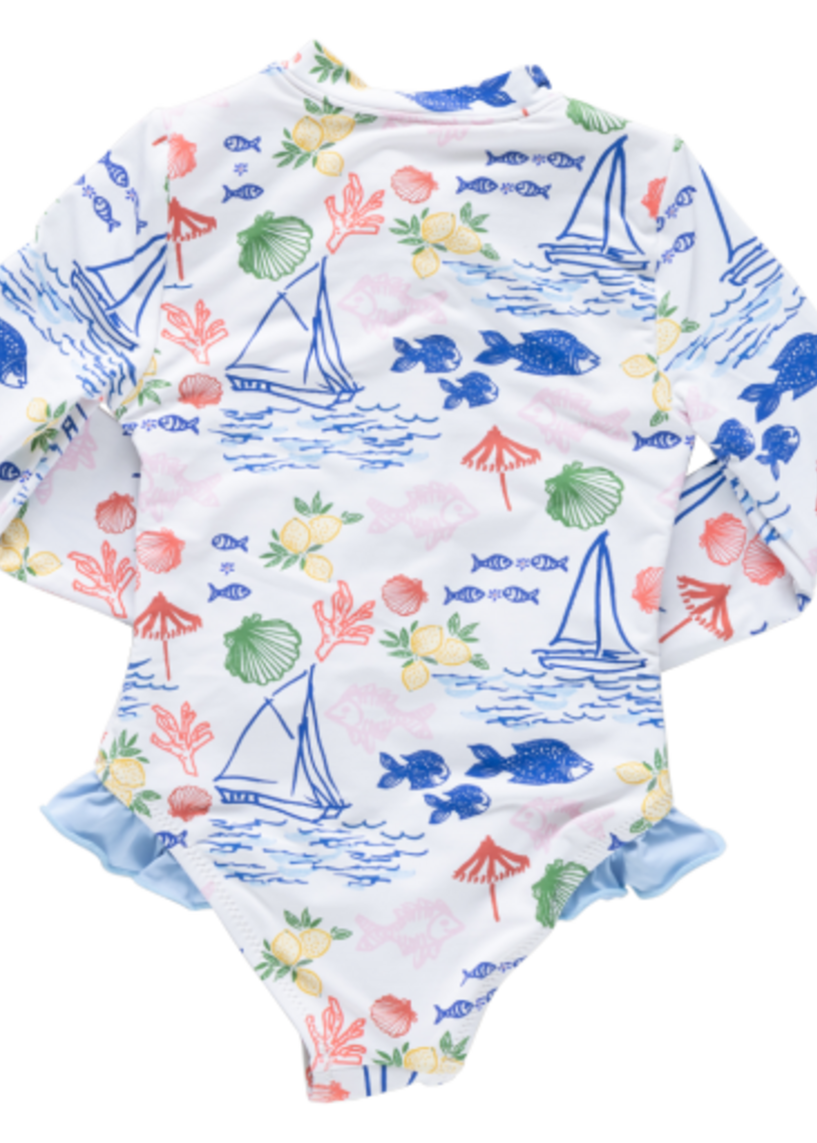 Pink Chicken girls arden suit - island multi