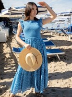 Pink Chicken womens sen dress - blue tear drop