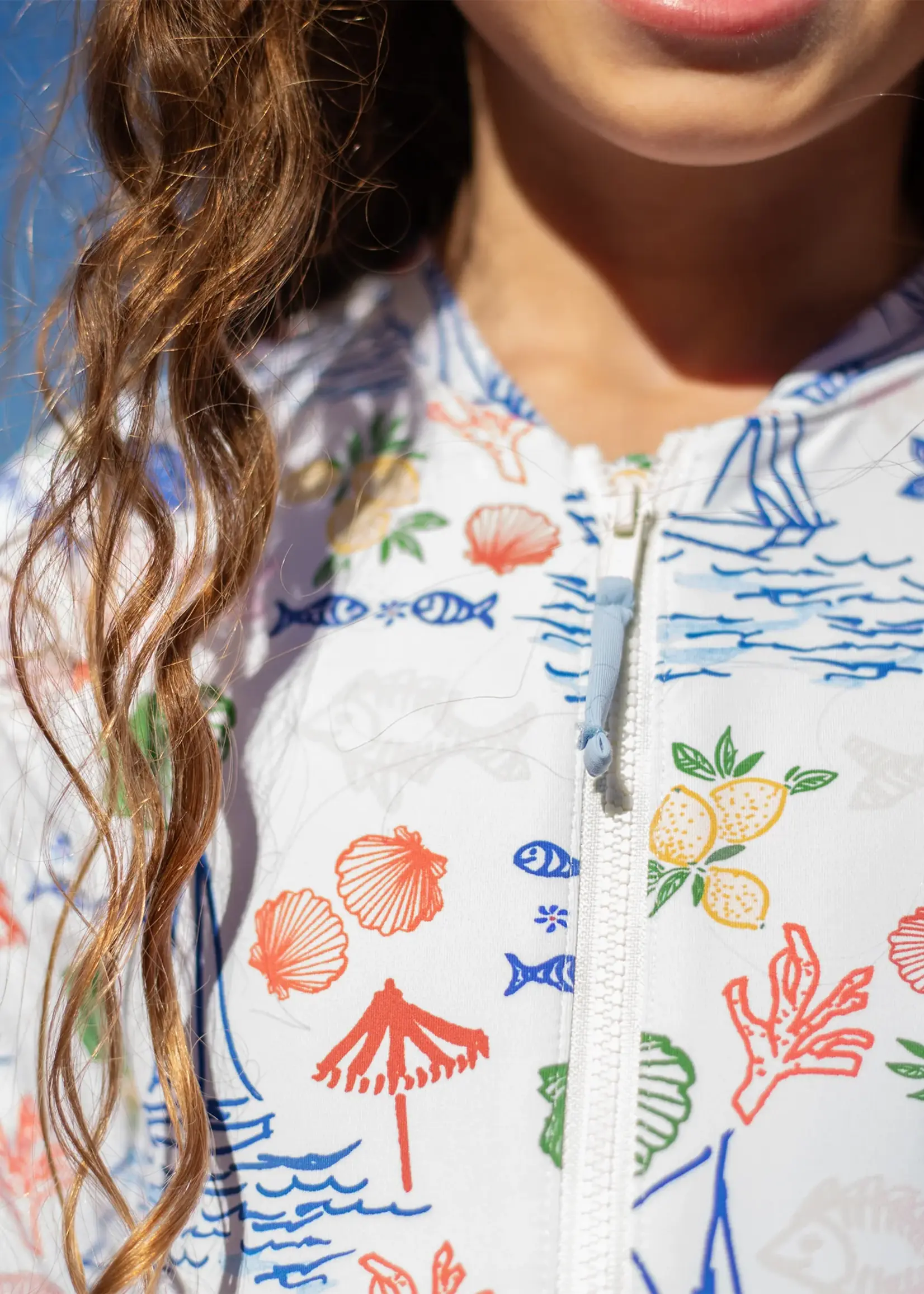 Pink Chicken girls arden suit - island multi