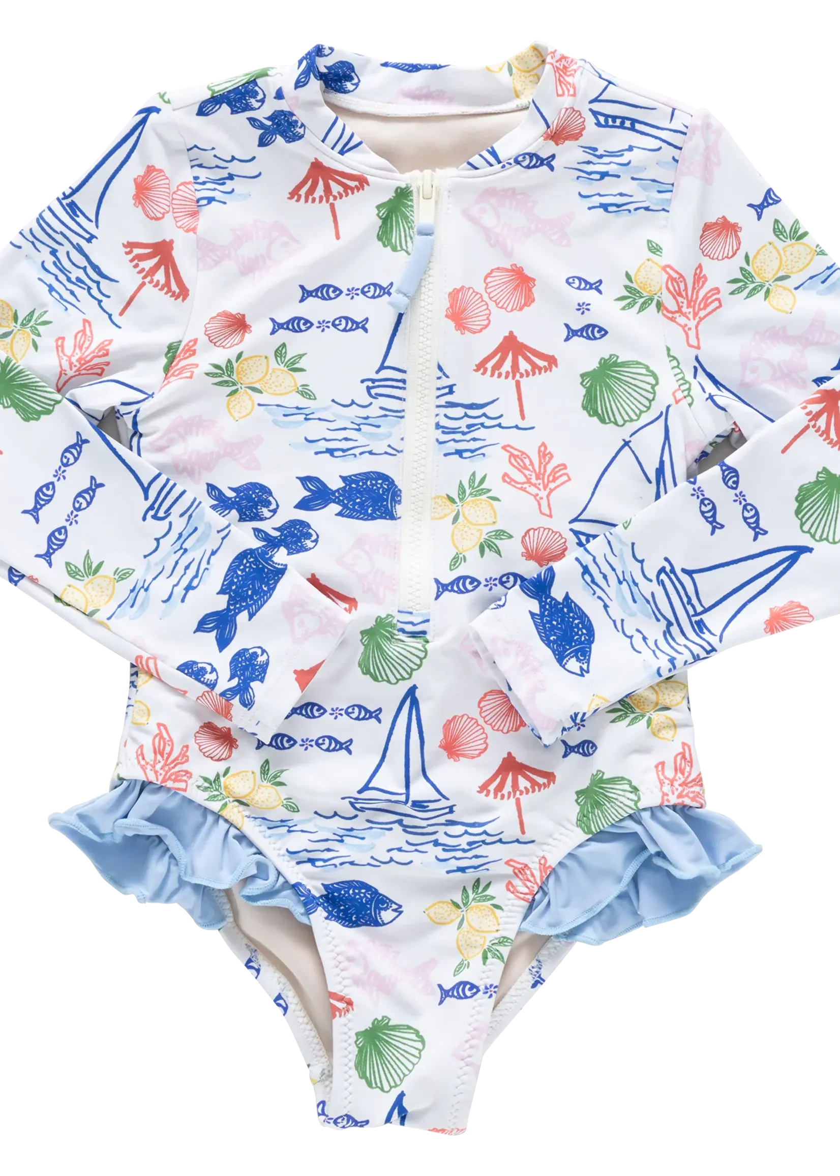 Pink Chicken girls arden suit - island multi